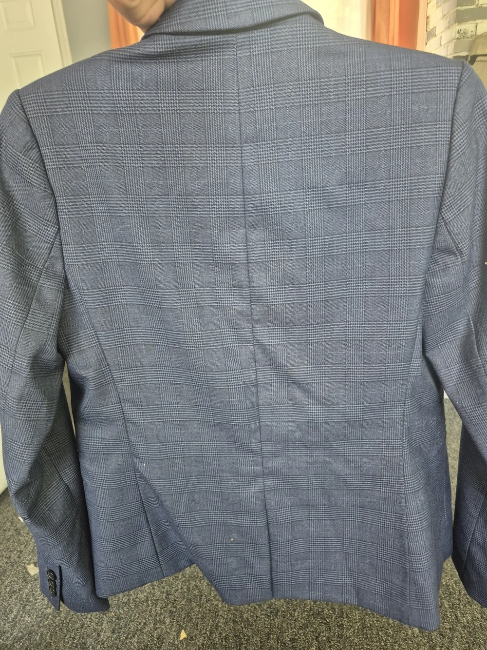 Banana Republic Men's Blue Glen Plaid Sport Coat